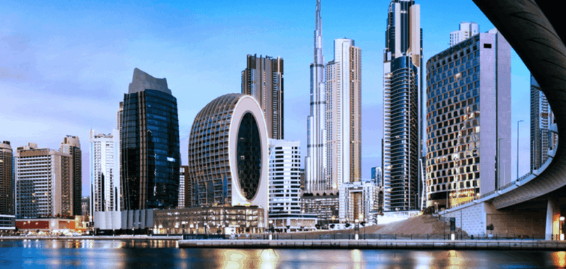 The Dubai skyline, representing Dubai as a global financial hub impacted by the Court of Appeal's landmark decision to enforce UK judgments.