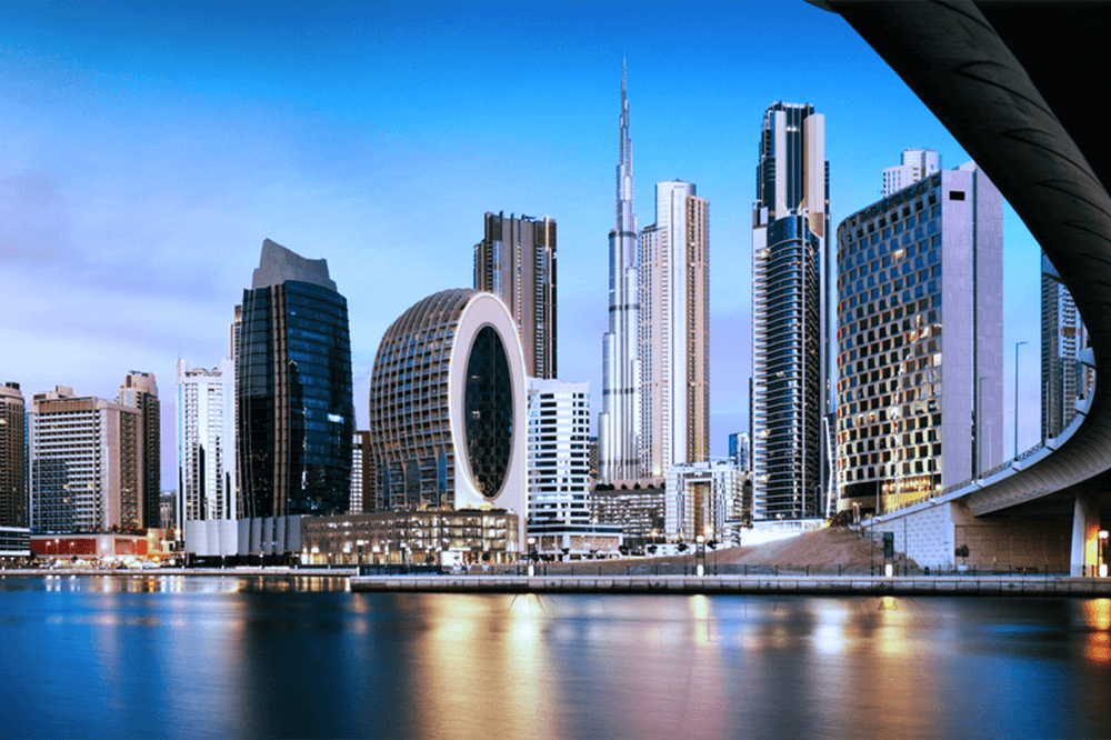 The Dubai skyline, representing Dubai as a global financial hub impacted by the Court of Appeal's landmark decision to enforce UK judgments.
