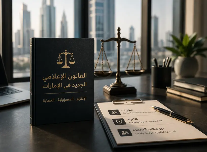 القانون الإعلامي الجديد في الإمارات العقوبات، والالتزام، ودور مكاتب المحاماة
