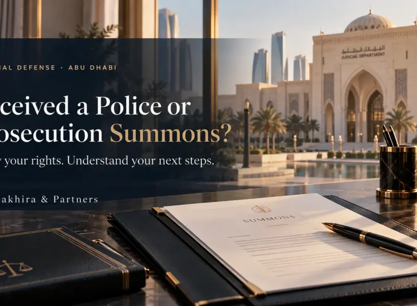 Criminal Case in Abu Dhabi_ What Should You Do If a Complaint Is Filed or You Are Summoned by the Police or Public Prosecution_